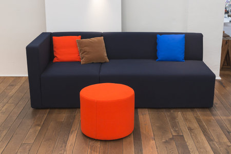 MILAN, ITALY - APRIL 13: Couch on display at Fuorisalone, set of events distributed in different...