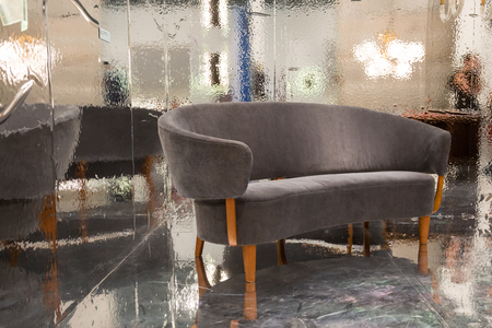 MILAN, ITALY - APRIL 1: Design furniture on display at Miart, international exhibition of modern and contemporary art on APRIL 1, 2017 in Milan.のeditorial素材