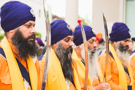 BRESCIA, ITALY - APRIL 15, 2017: More than ten thousand Sikhs take part in the annual Vaisakhi...