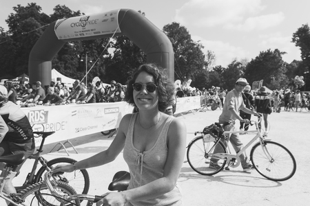 MILAN, ITALY - MAY 14: Thousands of people take part in the Cyclopride Day, event dedicated to bicycles and sustainable mobility on MAY 14, 2017 in Milan.のeditorial素材