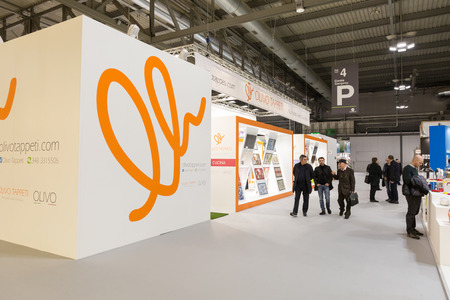 MILAN, ITALY - JANUARY 26: People visit HOMI, home international show and point of reference for all those in the sector of interior design on JANUARY 26, 2018 in Milan.のeditorial素材
