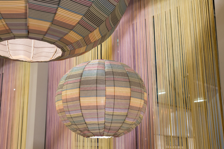MILAN, ITALY - JANUARY 26: Missoni lamps on display at HOMI, home international show and point of reference for all those in the sector of interior design on JANUARY 26, 2018 in Milan.のeditorial素材