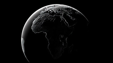 Earth from space showing realistic planet surface. Elements of this image furnished by NASAの素材