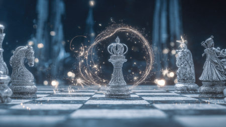 Chess board game concept of business ideas and competition and strategy ideas concepの素材