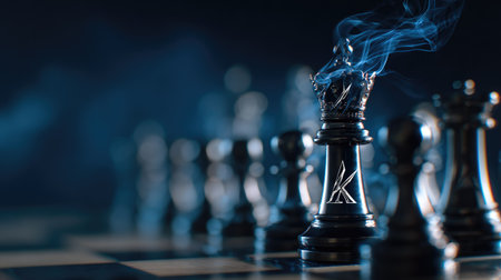 Chess board game concept of business ideas and competition and strategy ideas concepの素材