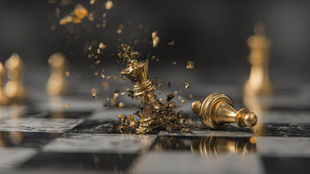 Chess board game, business ideas and competition concept. 3d renderingの素材