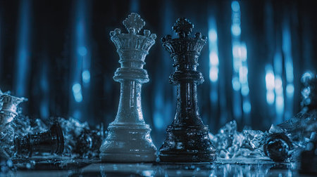 Chess board game concept of business ideas and competition and strategy ideas concepの素材