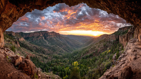 Sunset over Grand Canyon National Park, Arizona, United States.の素材