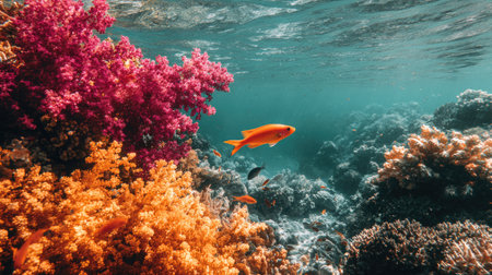 Coral reef and fish in the Red Sea. Egypt, Africaの素材