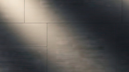 abstract background of a metal wall with some smooth lines in itの素材