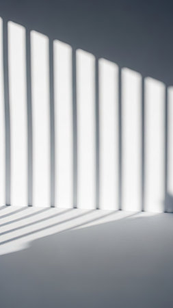 abstract light and shadow on a white wall for background or textureの素材