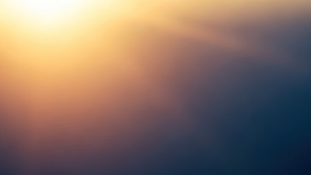 Sunset with lens flare. Abstract background for design and decoration.の素材