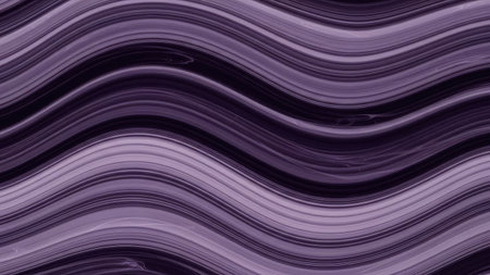This image features a flowing abstract design of purple and dark gray wave patterns. The composition displays a series of parallel lines with varying widths, creating a dynamic visual effect. It is suitable for various applications, including digital art and design projects, ideal for website backgrounds and graphic elements.の素材