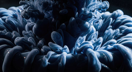 Acrylic colors in water. Ink in water. Abstract background.の素材