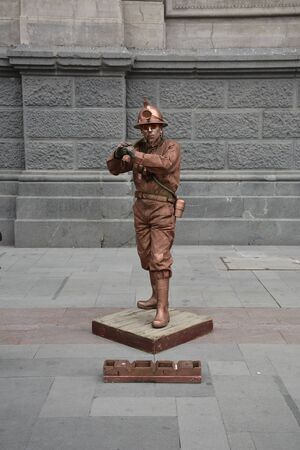 Man made Sculptures at a park in Santiago, Chileのeditorial素材