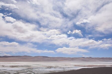 Amazing landscape in Atacama desert Chileの写真素材