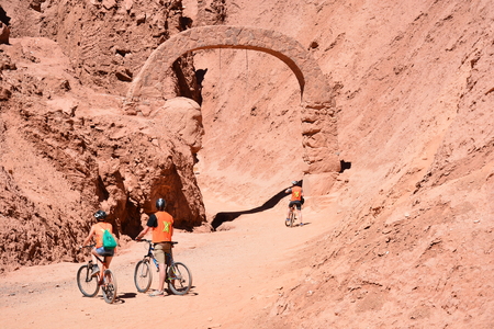 Moon valley landscape in Atacama desert Chileのeditorial素材