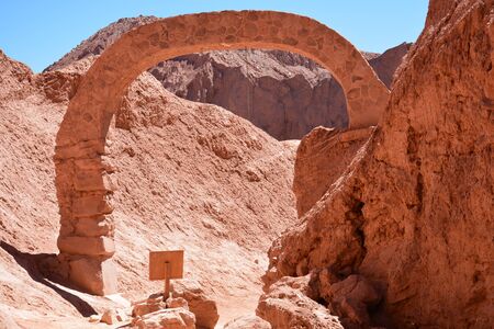 landscape in Atacama desert Chileの写真素材