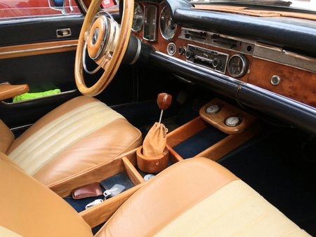 Classic car in Santiago Chileのeditorial素材