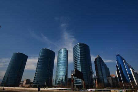 Skyscrapers in Santiago Chileのeditorial素材