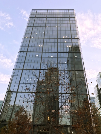 Glass buildings and architectureの写真素材
