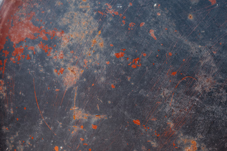 rusty aged metal vintage blue backgroundの写真素材