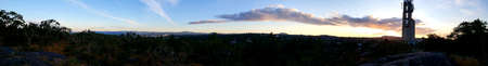 Sunrise panorama, Summit Park, Victoria, BCの写真素材