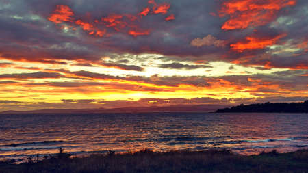 Beach sunsetの写真素材