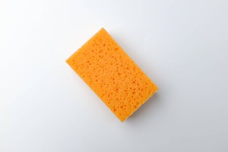 Sponge on white backgroundの写真素材