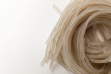 Noodles made with sweet potato starch.