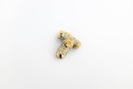 Korean food. Instant noodles and seasoned seaweed. Fried foodの写真素材