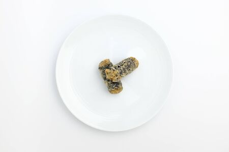 Seasoned seaweed and vermicelli. Korean food. Fried foodの写真素材