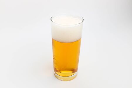 Alcoholic drinks made from barley. Yellow drink. Carbonated drinksの写真素材