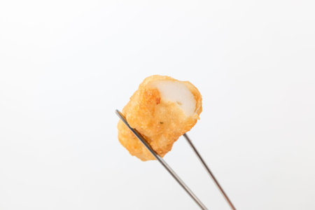 Fried fish cake. Oily cooking.