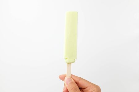 Fruit flavored dessert, ice cream stickの写真素材