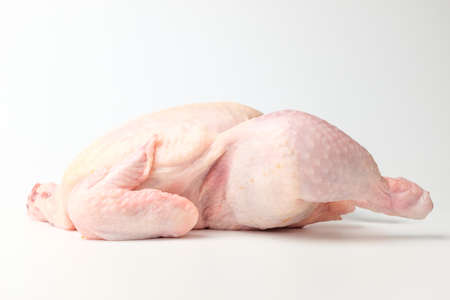 Freshly groomed raw chicken. Uncut chicken. Chicken for foodの写真素材