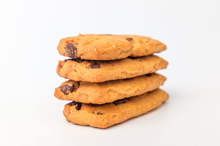 Cookies with chocolate chips. Chocolate dessert. Soft snacks