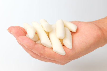 Food made with rice. Ingredients for Tteokbokki. Food with a soft texture
