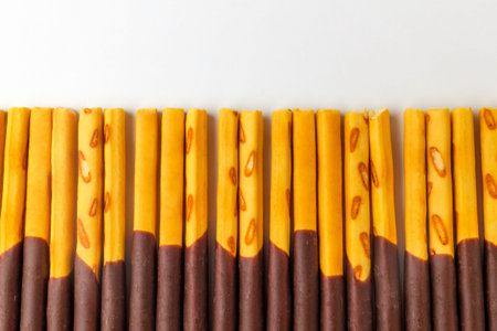 Chocolate snack. Snack in thin shape. Sweet dessert
