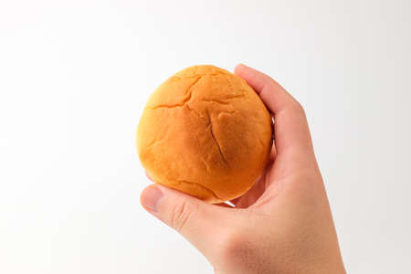 Soft bread. Bread for breakfast. Bread in a round shapeの写真素材