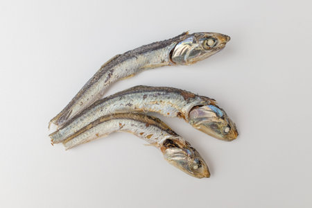 Dried anchovies for broth. Seasoning fish. Dried fish. Fragrant fish