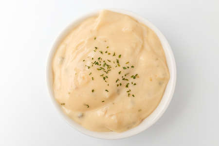 Creamy sauce. A soft and crispy sauce. Sauce for Pastaの写真素材