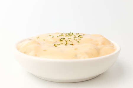 Creamy sauce. A soft and crispy sauce. Sauce for Pastaの写真素材