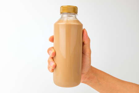 Coffee with milk. Coffee with a soft texture. Cafe latteの写真素材