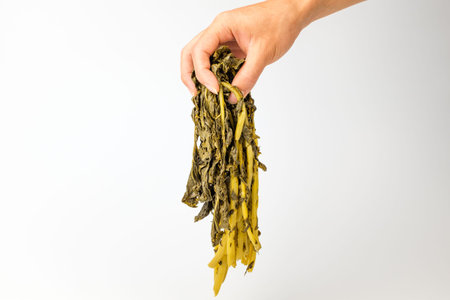 Dried radish stems. Korean food culture. Dried and pickled food