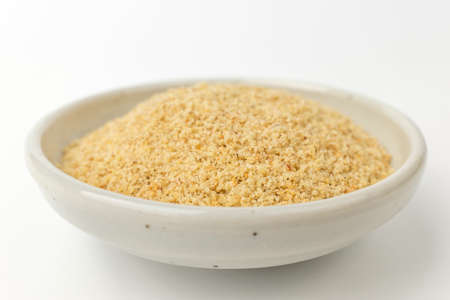 Perilla crushed powder. Sesame powder. Powder with a savory taste and aromaの写真素材