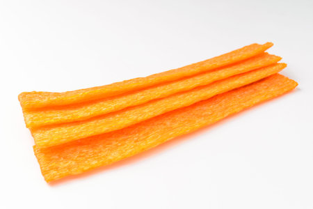 Snack with a chewy texture. Korean food culture. Corn and pumpkin