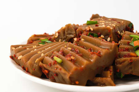 Food made from acorns. Soft and soft food. Korean food cultureの写真素材