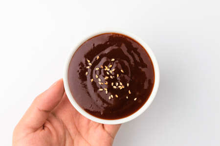 Sweet and sour sauce. Sauce made with Worcester sauce. Savory sauceの写真素材