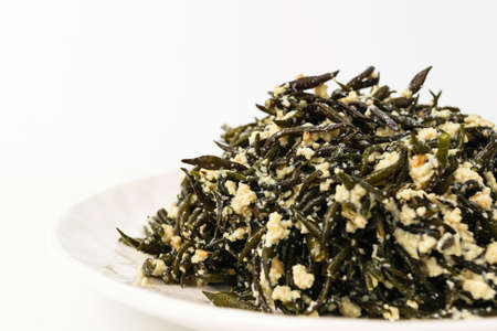 Seaweed dishes. Dishes with tofu. Seafood dishes. Asian food cultureの写真素材